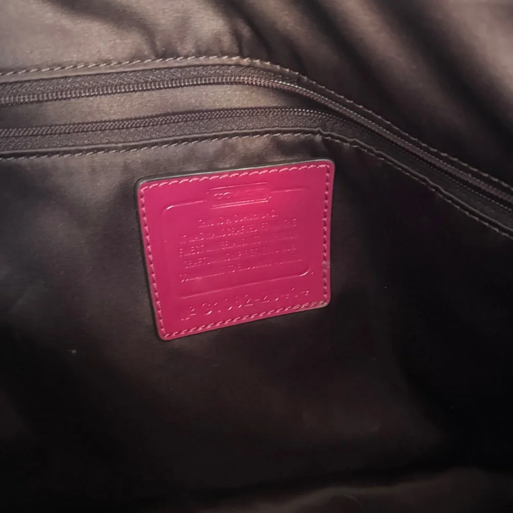 Coach Fuchsia Signature Tote Bag